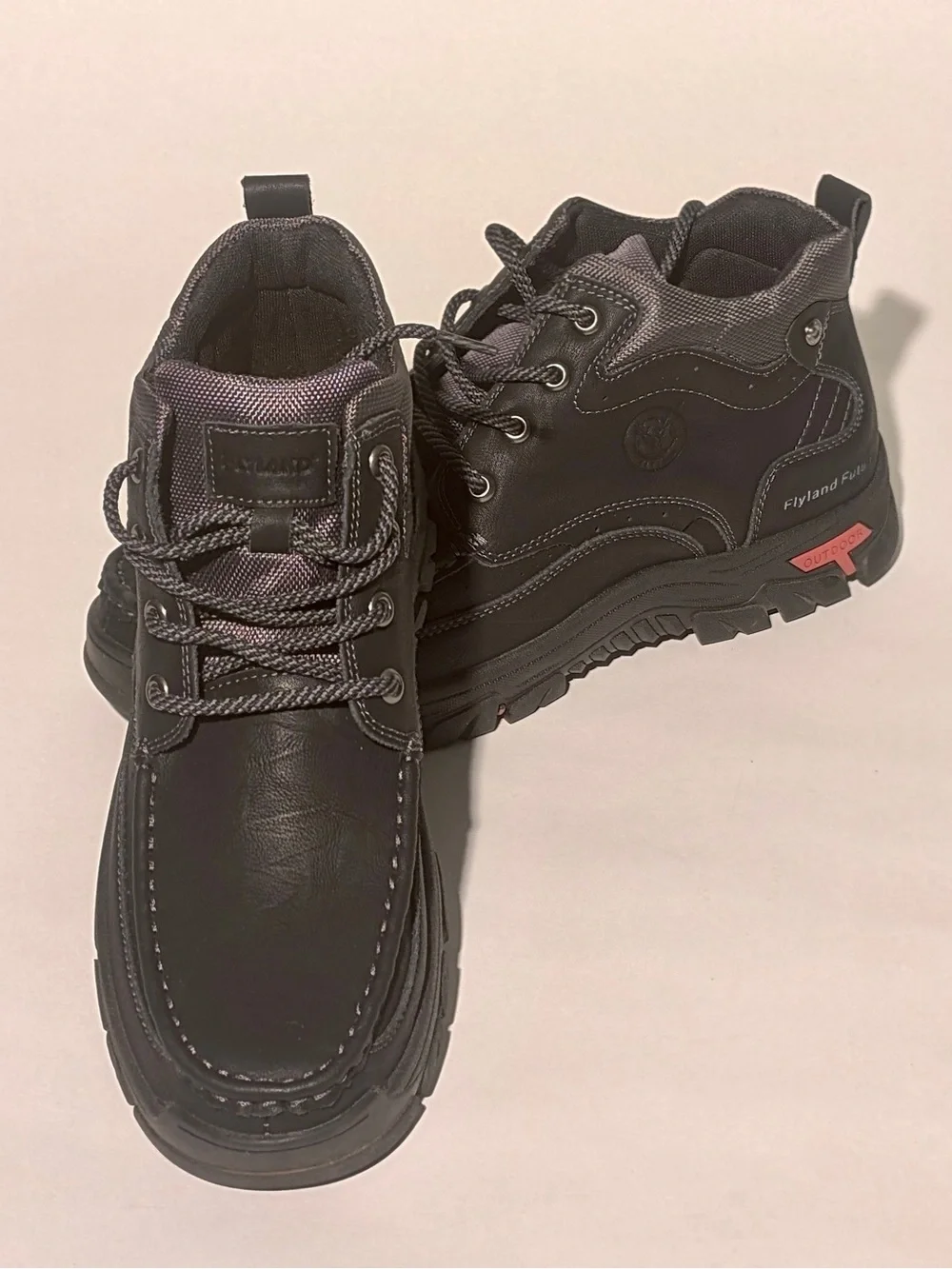 Flyland Black Men's Casual Lace-Up Shoes